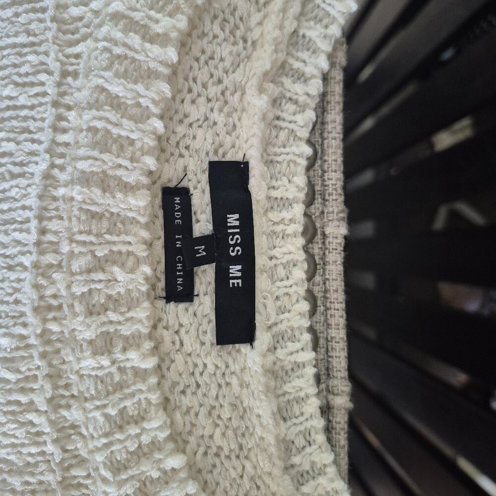 Miss Me Boyfriend Cut Sweater